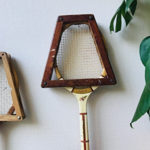 Vintage tennisracket Slazenger met spanner