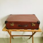 vintage leren koffer bruin