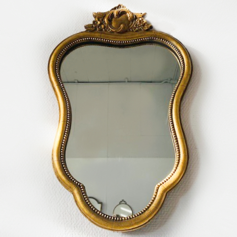 gouden barok spiegel brocante