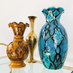 Arabisch keramiek vazen azuurblauw ibiza boho