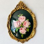 vintage zijdebloemen schilderij
