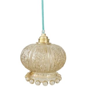 vintage hanglampje glas jellyfish